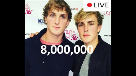 youtube subscriber count logan paul